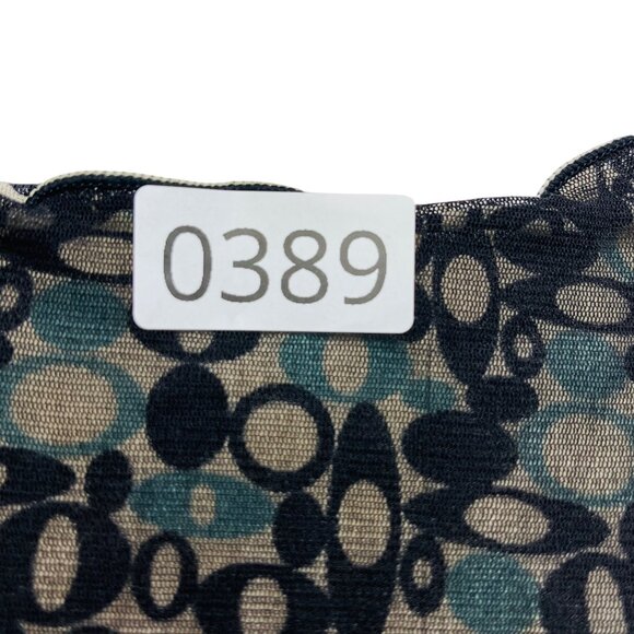 Womens Black & Blue Sleeveless Dress With Circle Pattern - Picture 9 of 9